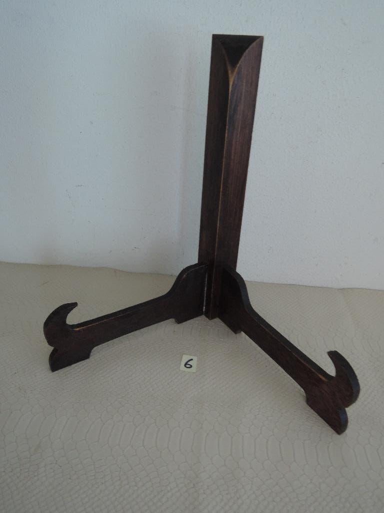 Hele grote stevige vaste houten bordenstandaard (6), Ophalen of Verzenden