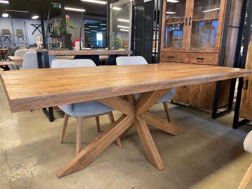 LEEGVERKOOP BIJ CHEFMEUBEL SPINPOOT HOUT MANGO RECHTE 339, Bruin, Nieuw, Ophalen of Verzenden, Modern