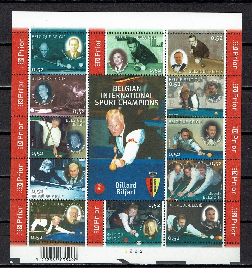 postzegels België biljard  Michel 3551/62, Frankeerzegel, Ophalen of Verzenden, Zonder envelop, Postfris