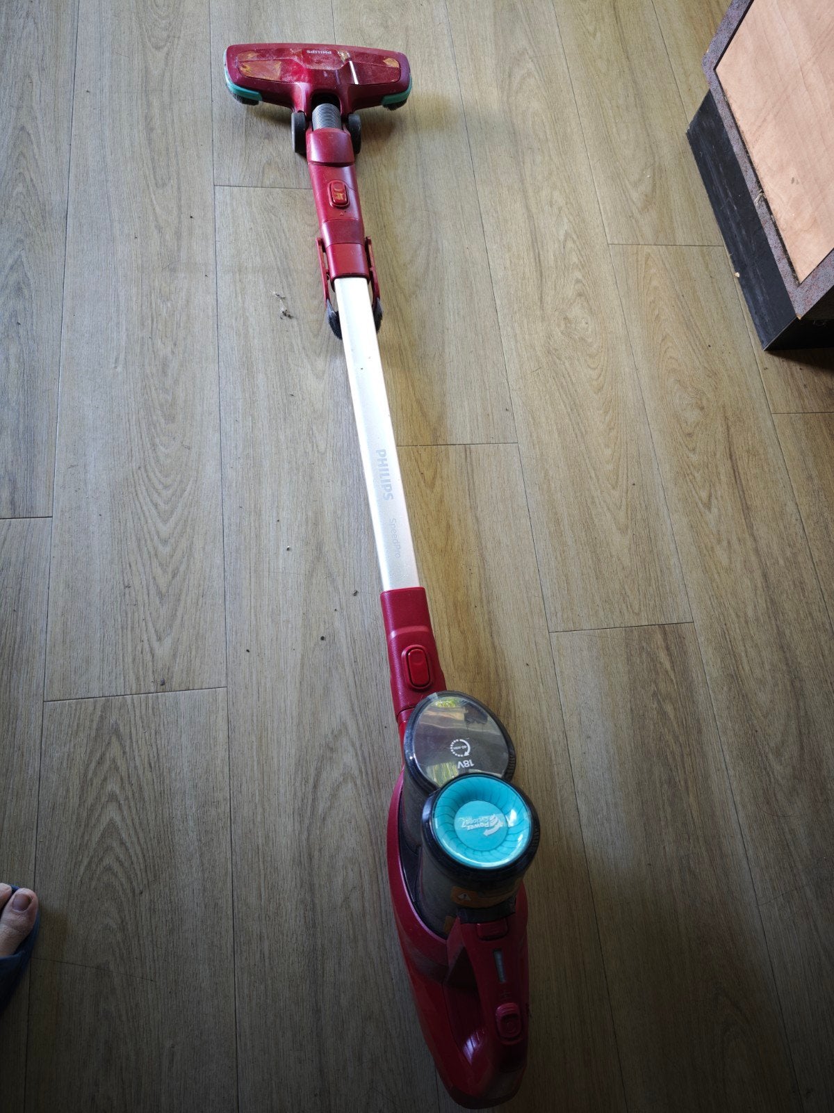 Philips SpeedPro Steelstofzuiger - Rood, Gebruikt, Witgoed en Apparatuur, Ophalen, Gebruikt, Philips, Draadloos