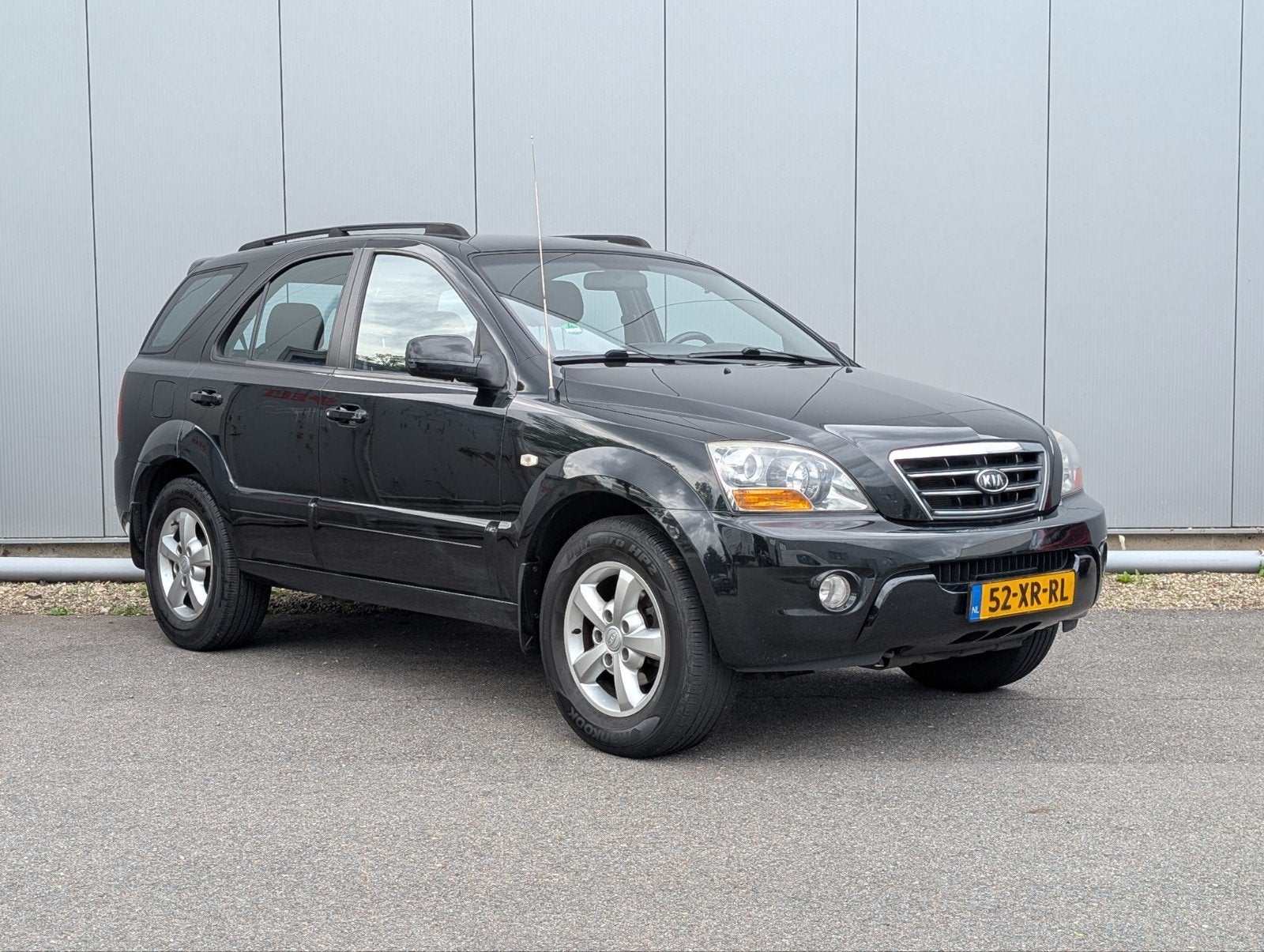 Kia Sorento 3.3 V6 AUT 2007 Zwart Trekhaak Org NL Airco 3500, Auto's, Kia, Automaat, Euro 5, Stof, Zwart