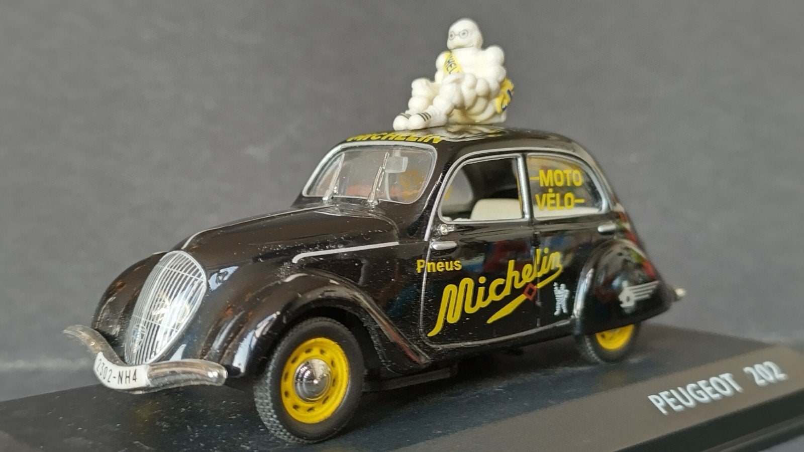 Peugeot 202 Michelin 1:43 Altaya Pol, Overige merken, Auto, Verzenden, Nieuw