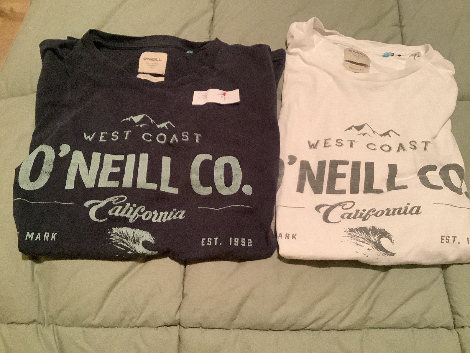 O Neill shirts zwart en wit maat L, Ophalen of Verzenden, Gedragen, Maat 48/50 (M), Zwart