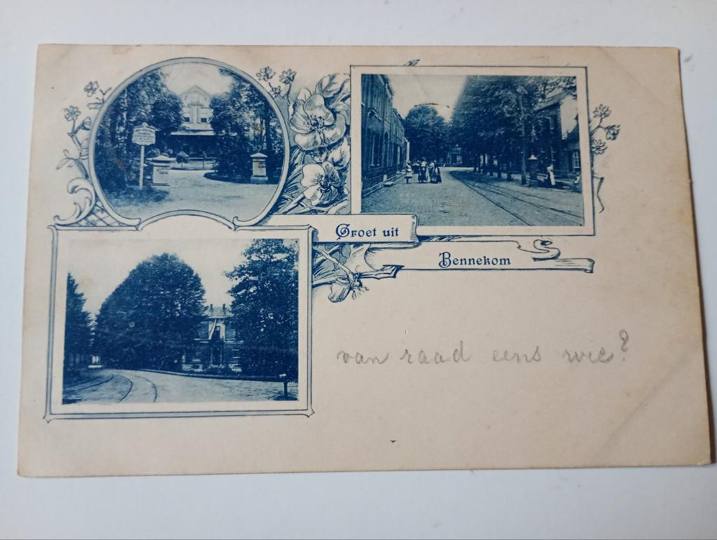 Bennekom Lithokaart 1899, Ophalen of Verzenden, Voor 1920, Gelopen, Gelderland