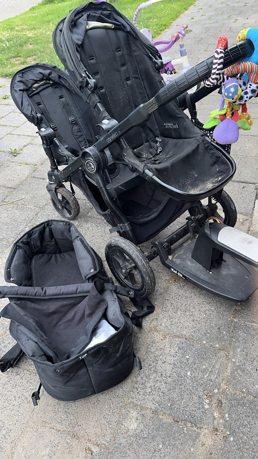 Baby Jogger City Select Duo kinderwagen met reiswieg, Gebruikt, Duowagen, Combiwagen, Ophalen