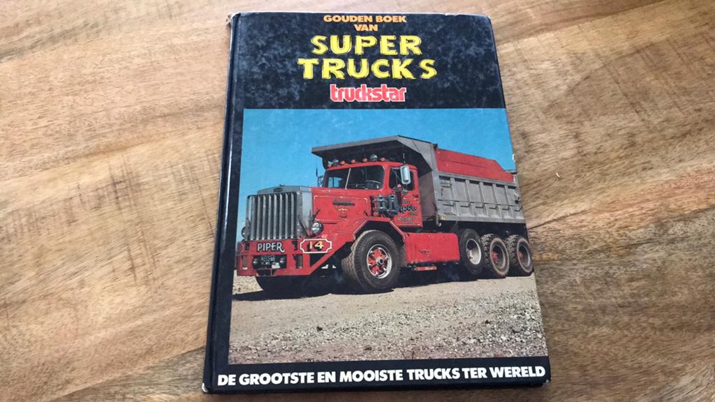 Gouden boek van Super Trucks1986  €7,50 ex verzendkosten, Ophalen of Verzenden, Zo goed als nieuw, Vrachtwagen