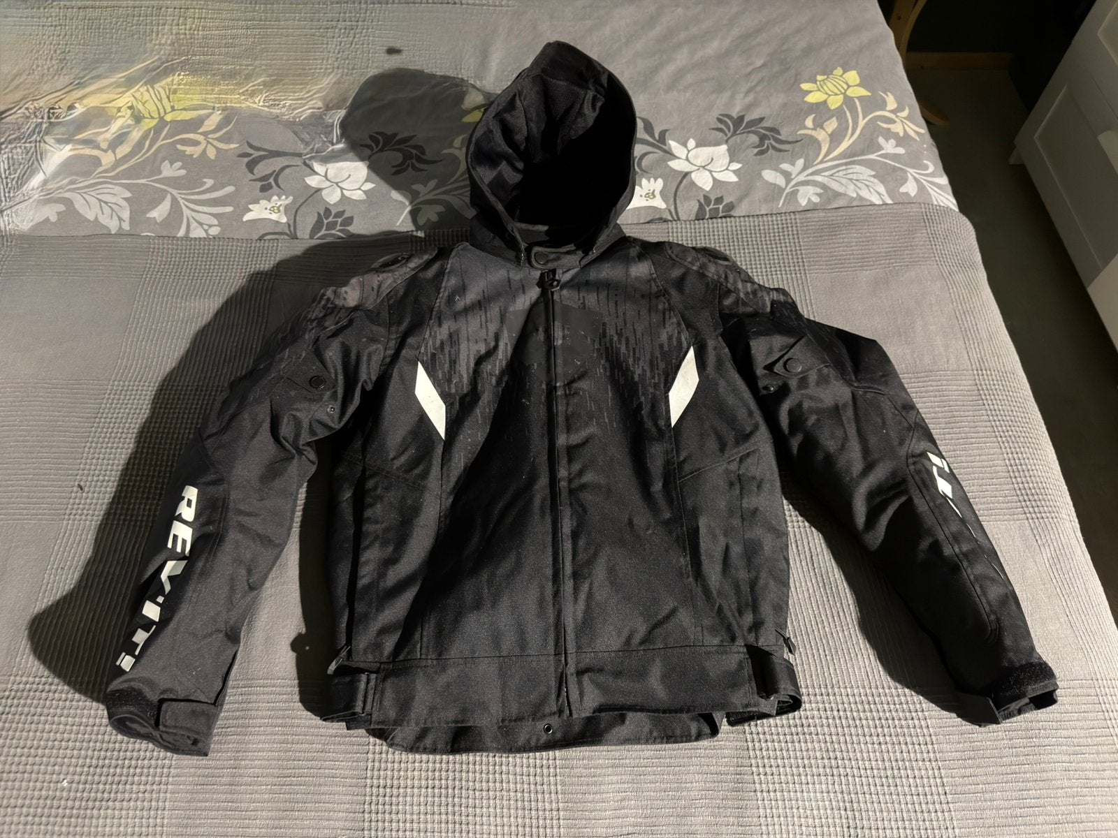 REV’IT! Motorjas – Uitneembare Binnenvoering – Zwart, Motoren, Ophalen, Tweedehands, Jas | textiel