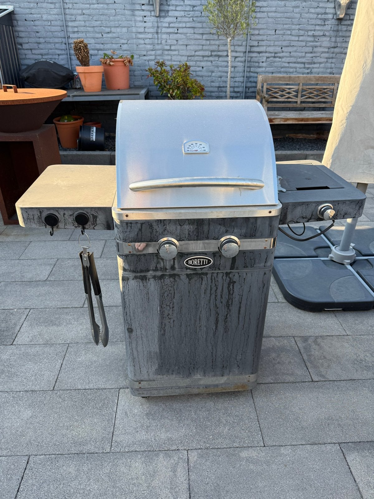 Boretti gasbarbecue met zijbrander, Ophalen, Gebruikt