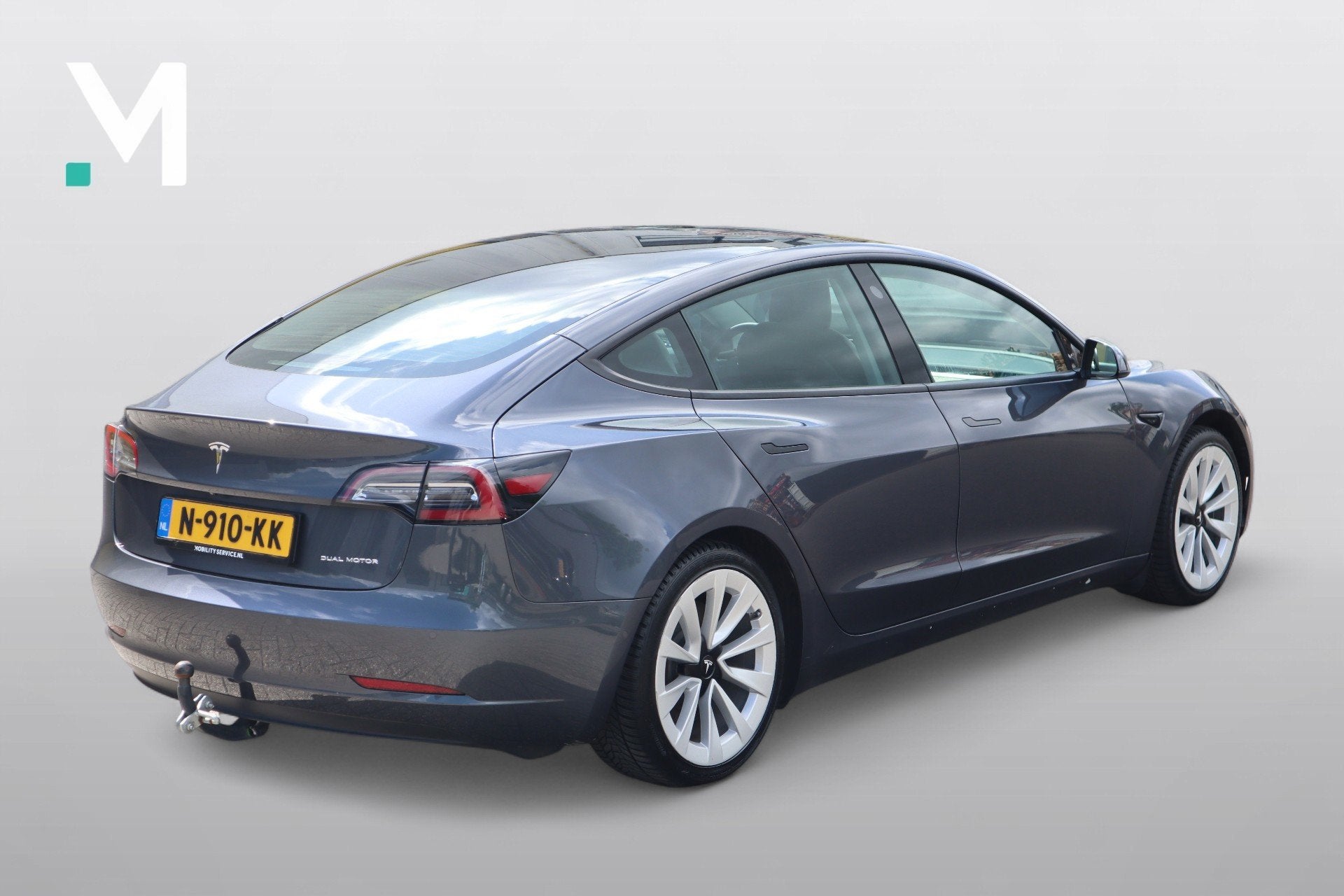 Tesla Model 3 Long Range AWD 75 kWh SOH89% Trekhaak Pano Cli, Auto's, Tesla, Gebruikt, 544 km, Leder, 1000 kg