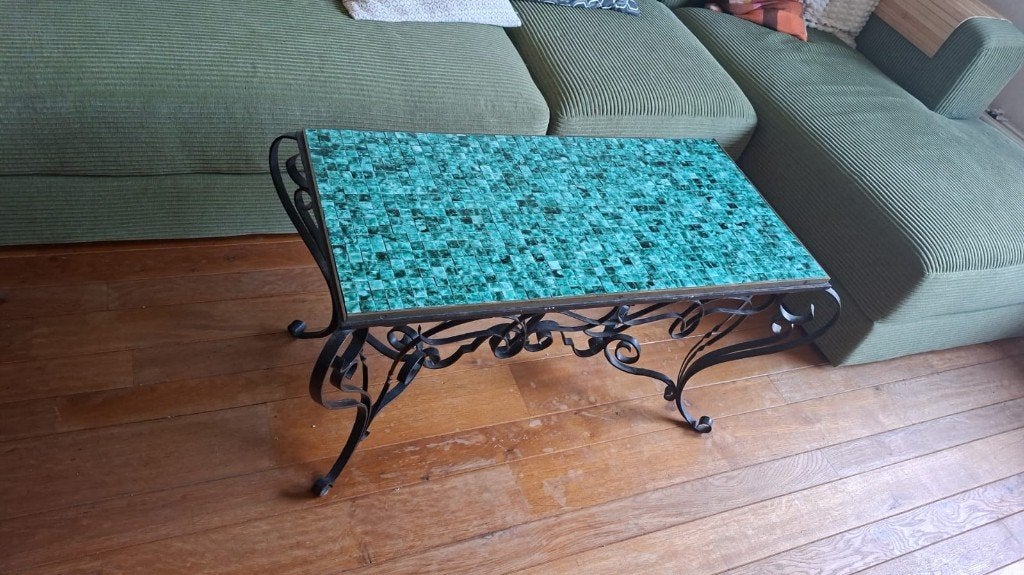 vintage salontafel, Huis en Inrichting, Tafels | Salontafels, Ophalen, 50 – 75, Minder dan 50 cm, 50 tot 100 cm