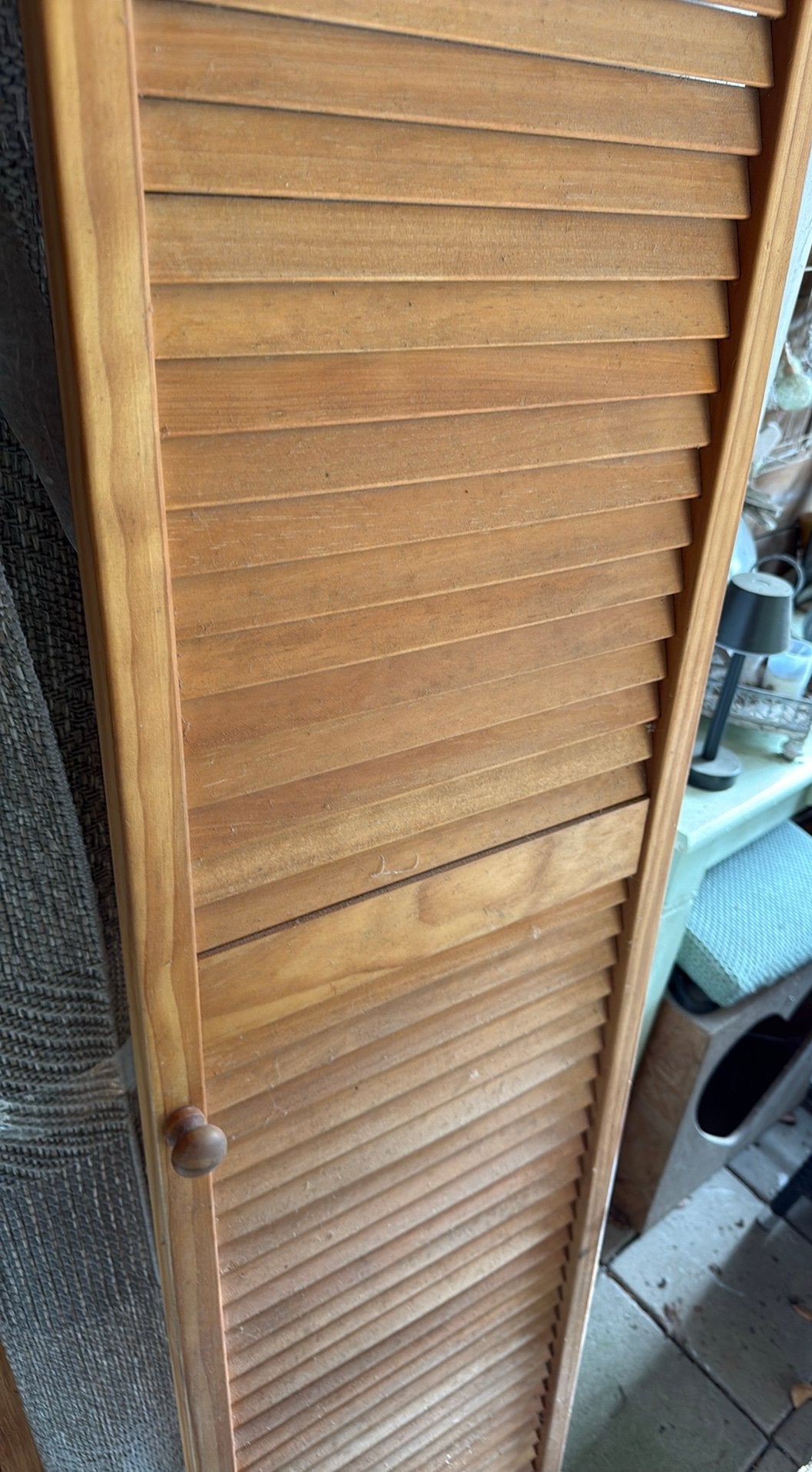 Louvere deur 38x191, Huis en Inrichting, Woonaccessoires | Kamerschermen, Ophalen, Zo goed als nieuw