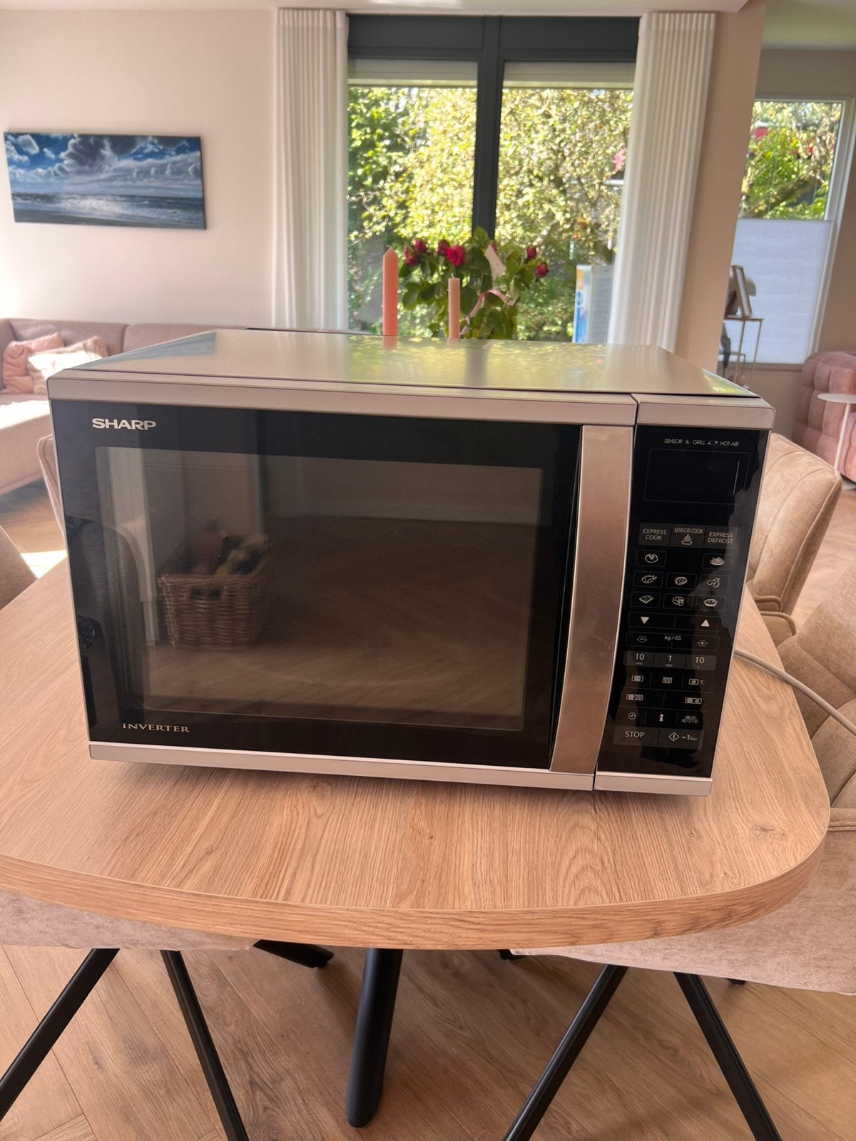 Sharp combimagnetron 40 liter, 1 jaar oud, Witgoed en Apparatuur, Ophalen, Zo goed als nieuw, Oven