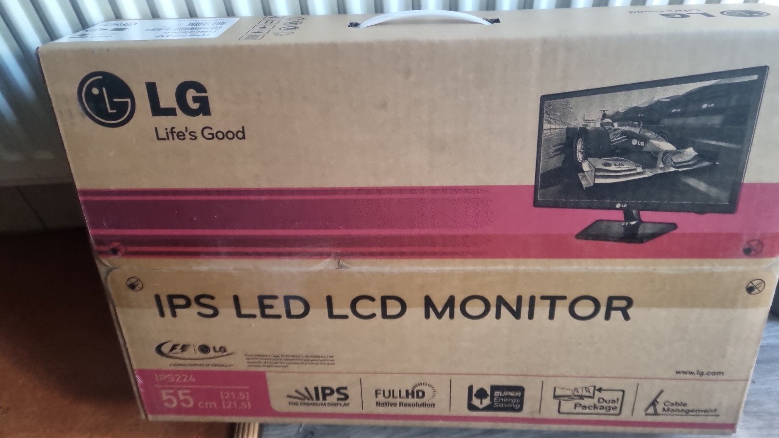 LG led pc Monitor / display. 55 cm 22.5 inch - Nieuw in doos, Ophalen, IPS, Nieuw, Full HD