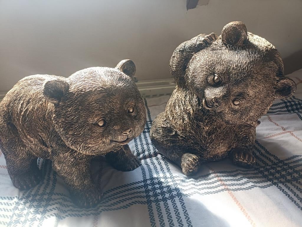 2 Grote Polystone Panda Beelden - 45cm, Verzamelen, Beelden en Beeldjes, Ophalen of Verzenden, Dier