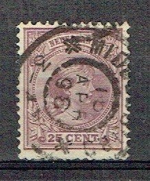 Nederland 1891 nr 42 Prinses Wilhelmina MIDDELBURG, Verzenden, Gestempeld, Koningshuis
