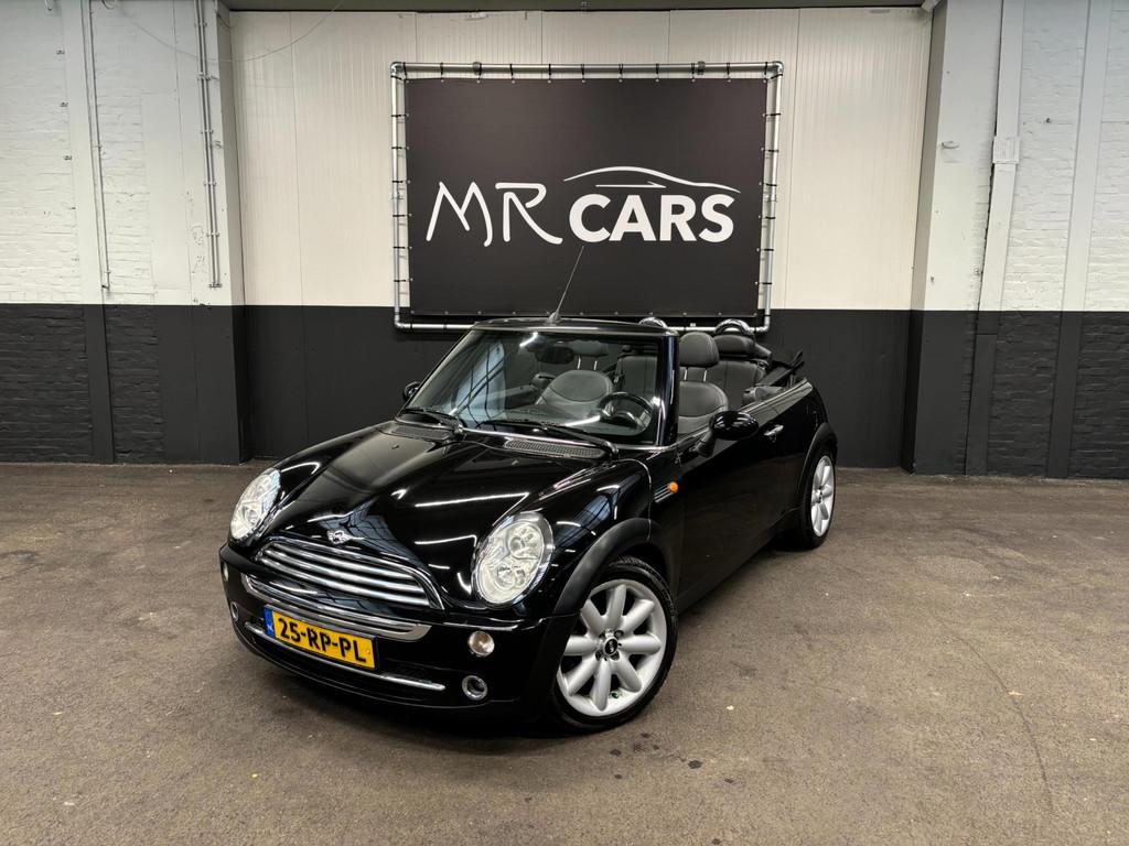 Mini Mini Cabrio 1.6 Cooper Chili Navi/Leder/Airco/El.Dak, Auto's, Mini, Voorwielaandrijving, Gebruikt, Zwart, 4 cilinders