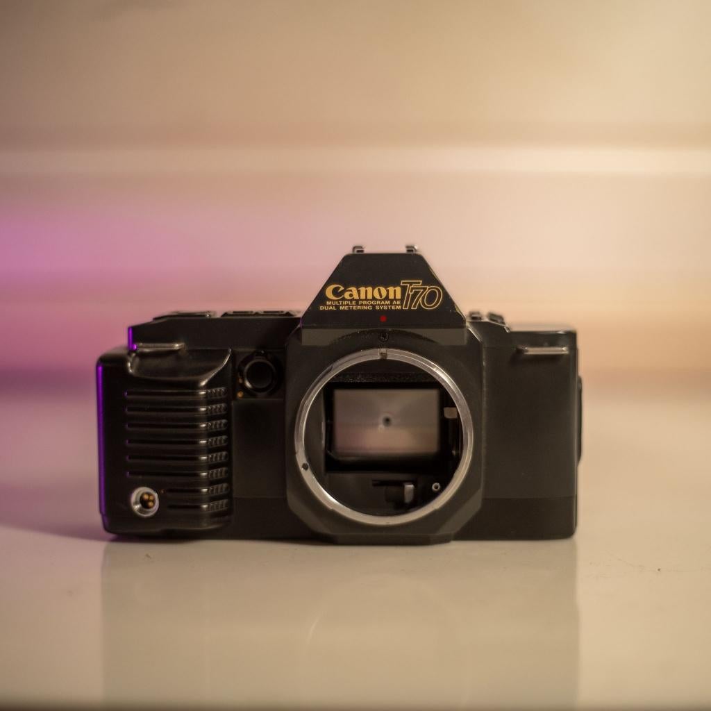 Canon T70, Gebruikt, Spiegelreflex, Canon, Ophalen of Verzenden