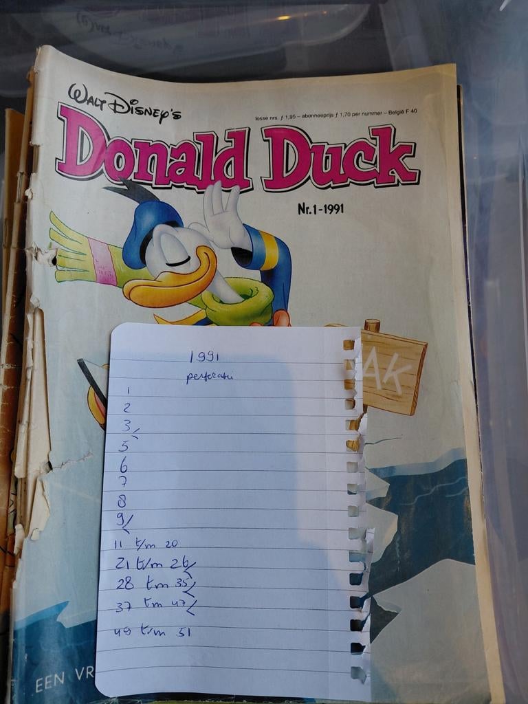 Donald duck 1991, Boeken, Stripboeken, Complete serie of reeks, Ophalen of Verzenden, Gelezen