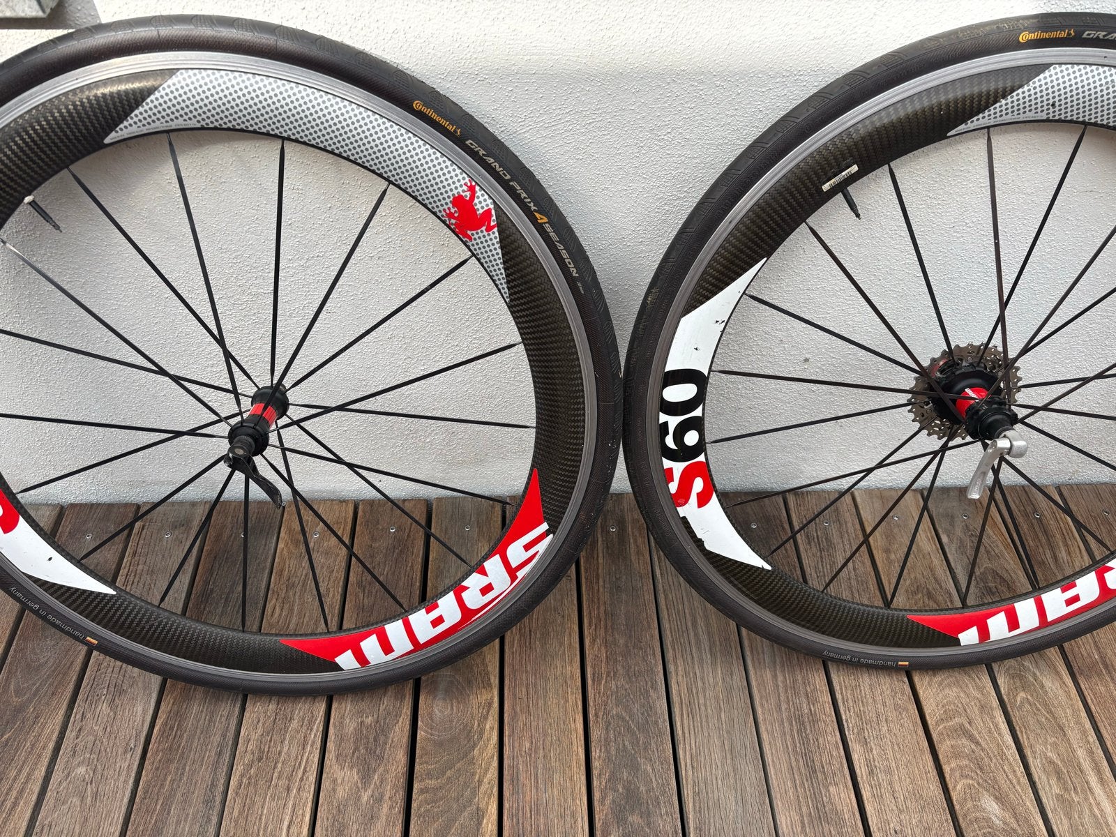 SRAM S60 carbon wielset, Fietsen en Brommers, Fietsonderdelen, Gebruikt, Racefiets, Carbon, Ophalen