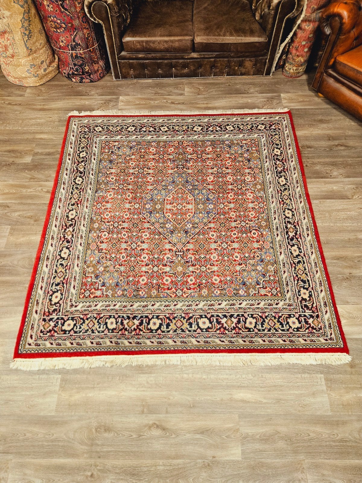 Perzisch Handgeknoopt Tapijt. Prachtige kleuren en patronen!, Bruin, 200 cm of meer, Ophalen of Verzenden, Zo goed als nieuw