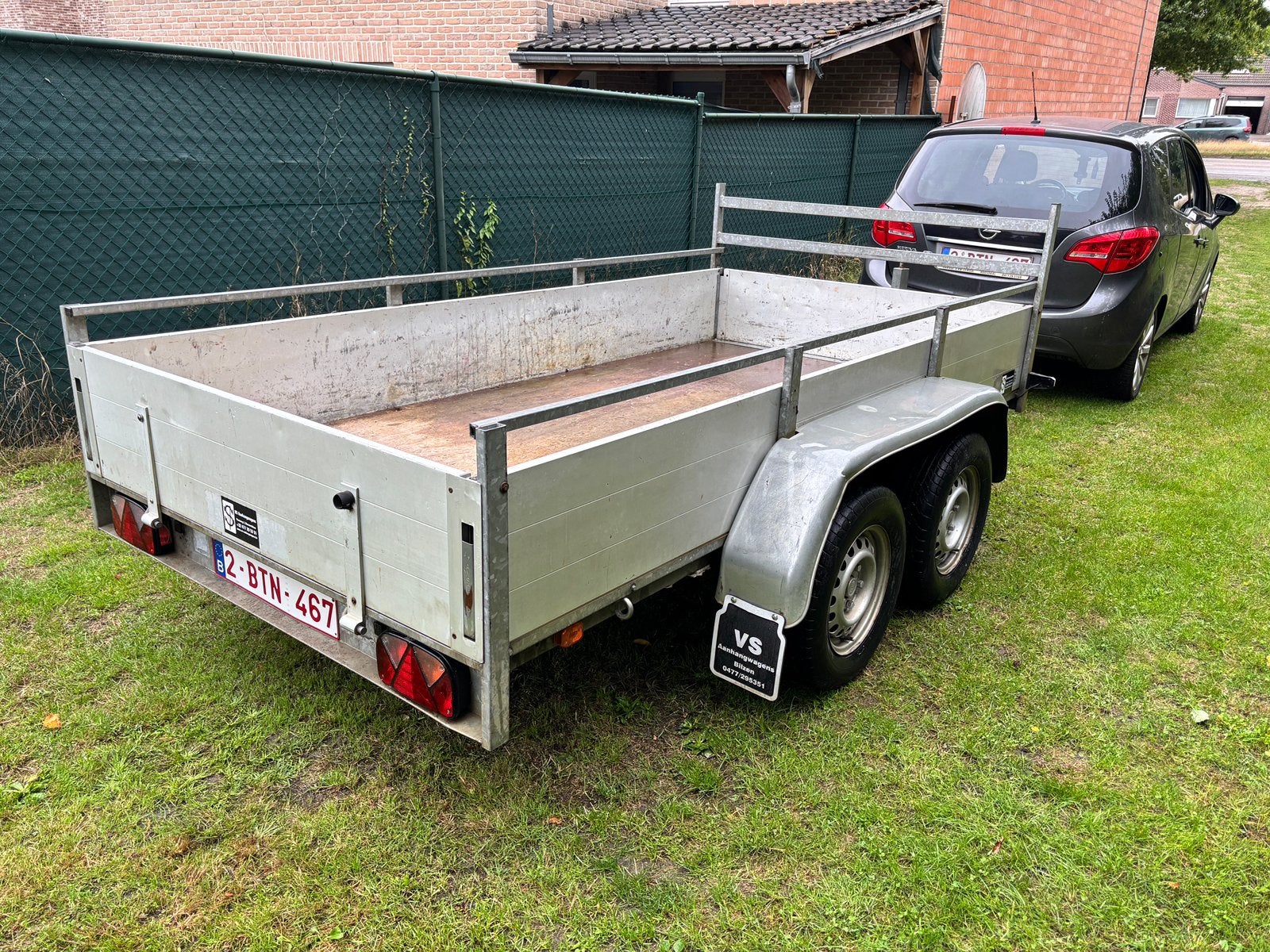 Aluminium aanhangwagen remork 150x 300, Auto diversen, Aanhangwagen-onderdelen, Ophalen of Verzenden, Gebruikt