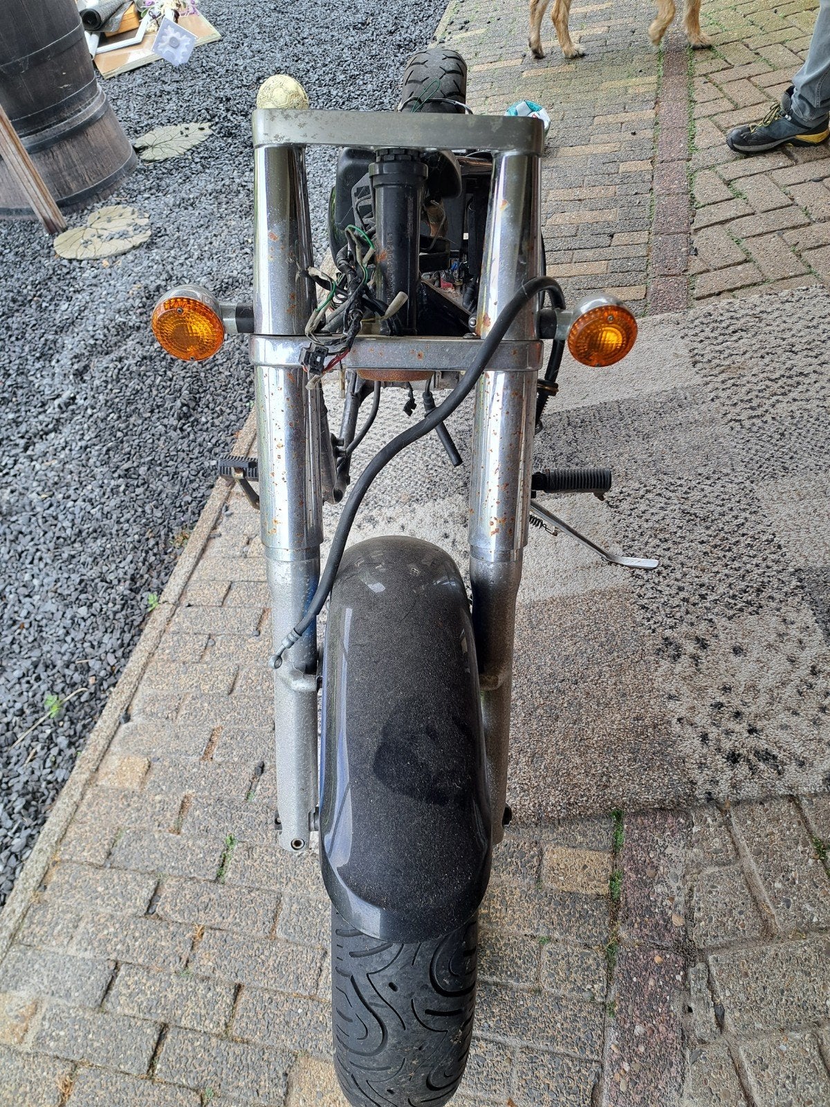 Kawasaki Vulcan 800 frame met kenteken en onderdelen, Ophalen