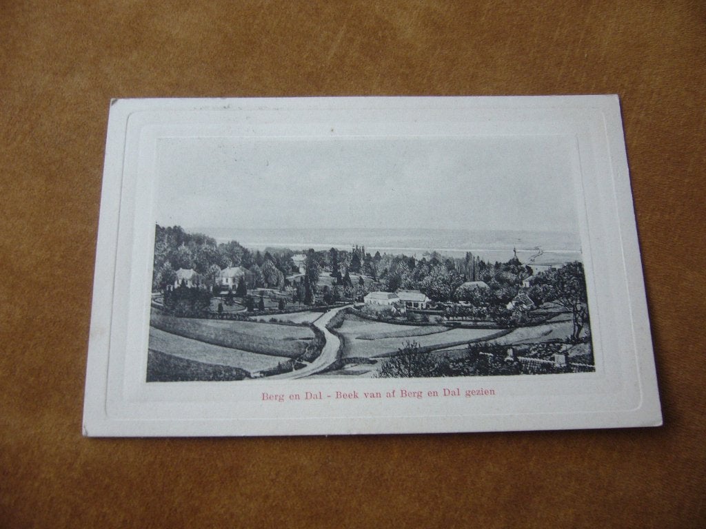 BERG EN DAL  = BEEK VAN AF BERG EN DAL GEZIEN  BRIEFKAART, Ophalen of Verzenden, Voor 1920, Gelopen, Gelderland