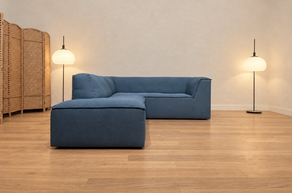 ZGAN Gelderland 6950 Hoekbank Blauw + GARANTIE | NP €7.350