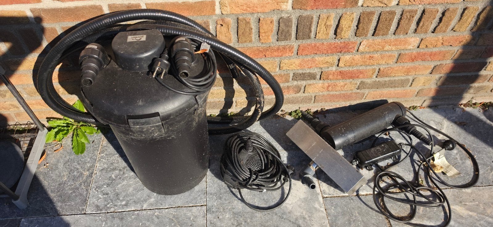 Complete vijverfilterset met pomp en UV-C filter, Ophalen, Gebruikt, Vijverfilter