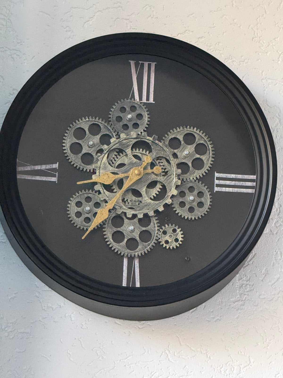 Wandklok prachtig werk prima, Ophalen, Wandklok, Zo goed als nieuw, Analoog en Digitaal