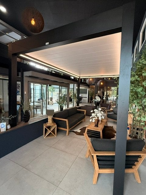 Elektrisch lamellen veranda 500x300 cm incl. led verlichting, Ketelmeerstraat 152 te Lelytad, Nieuw, Ophalen of Verzenden, Overkappingplaza