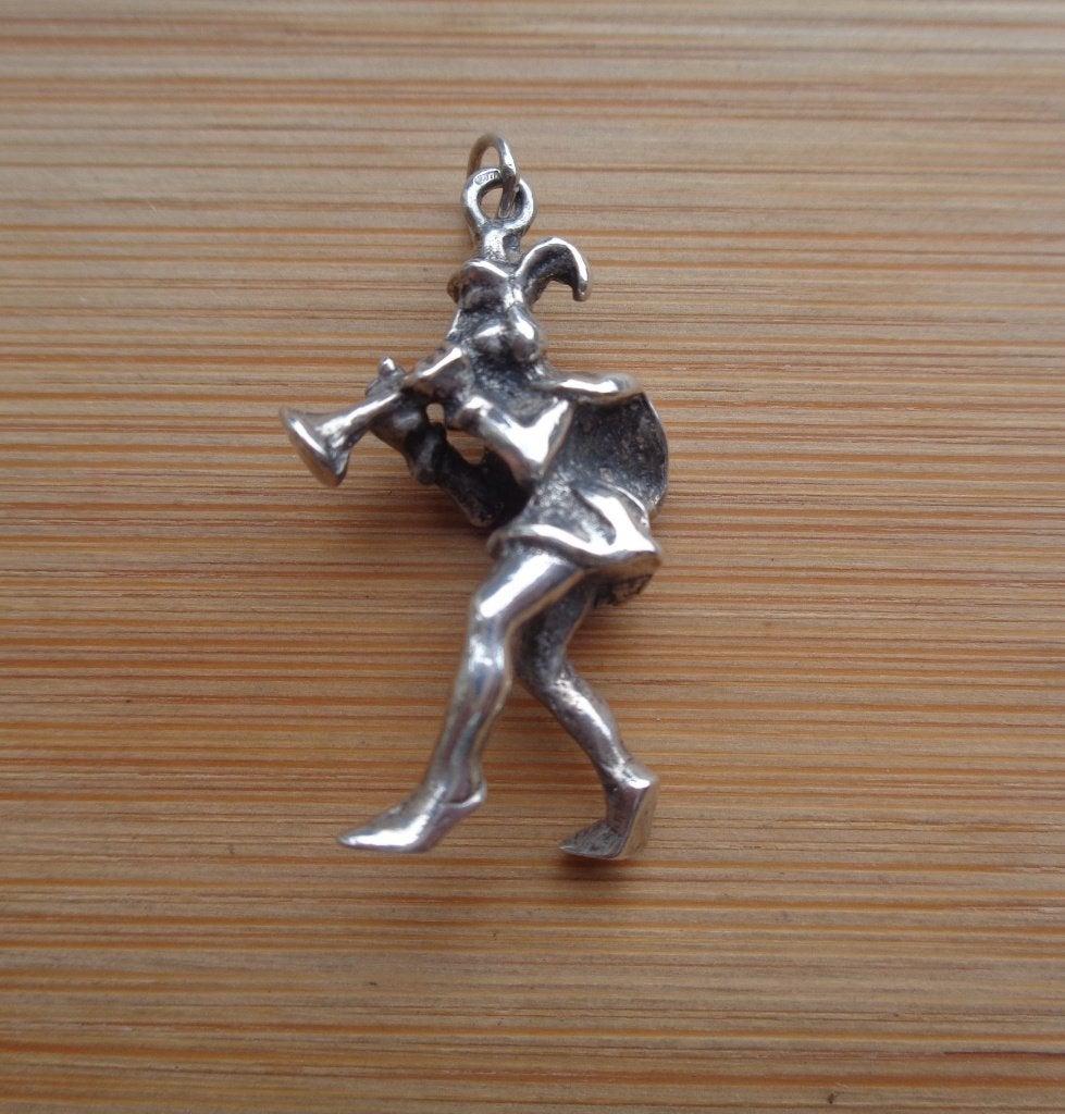 zilveren vintage bedel rattenvanger van Hamelen [387], Verzenden, Zilver, Hanger