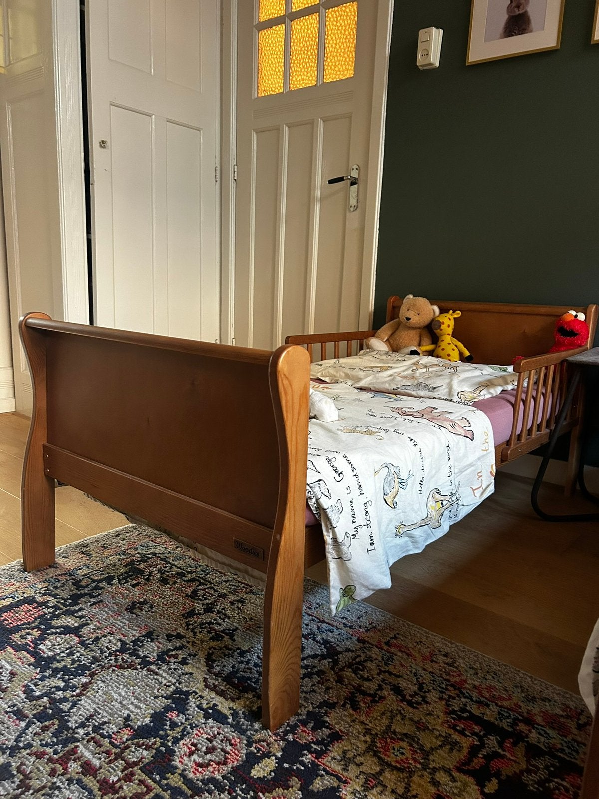 Woodies Noble Vintage peuterbed 70x140 cm - als nieuw, Kinderen en Baby's, Ophalen, 70 tot 85 cm, 140 tot 160 cm, Zo goed als nieuw