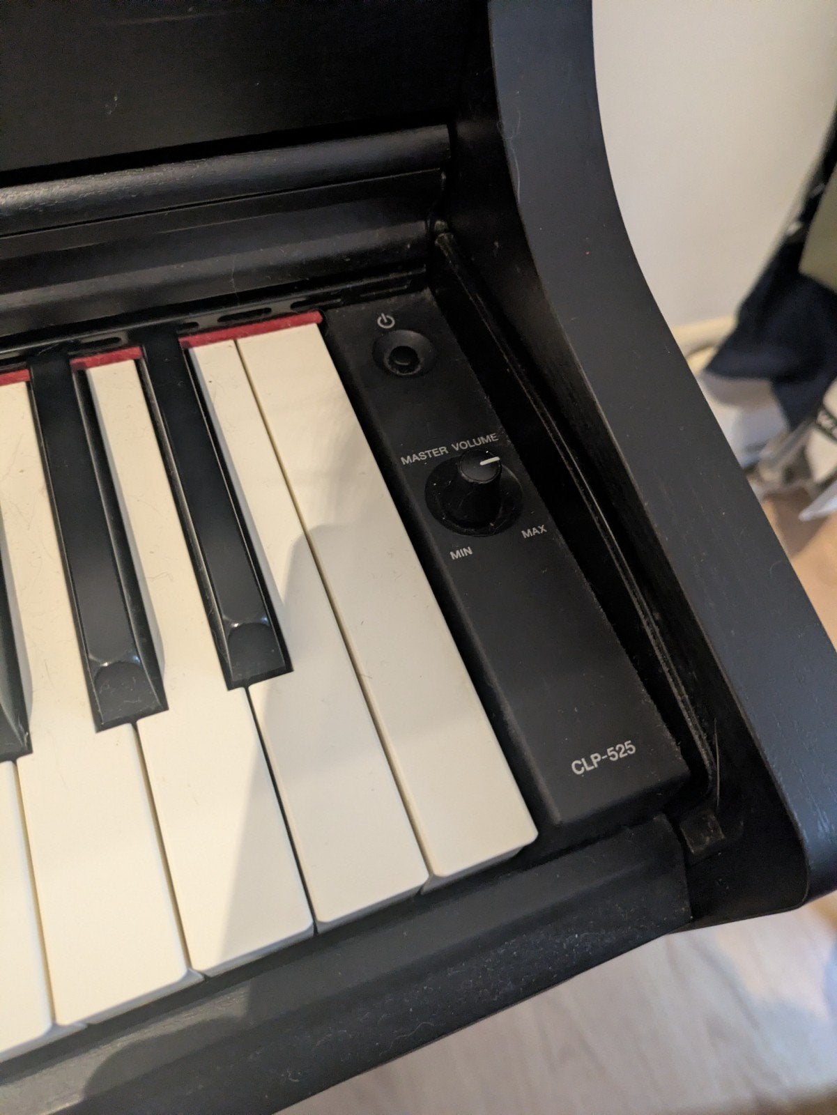 Yamaha Clavinova CLP-525 Digitale Piano - Zwart, Ophalen, Gebruikt, Zwart, Digitaal