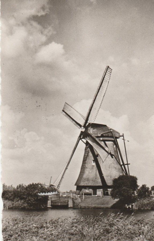 Kinderdijk, Ophalen of Verzenden, 1940 tot 1960, Gelopen, Zuid-Holland