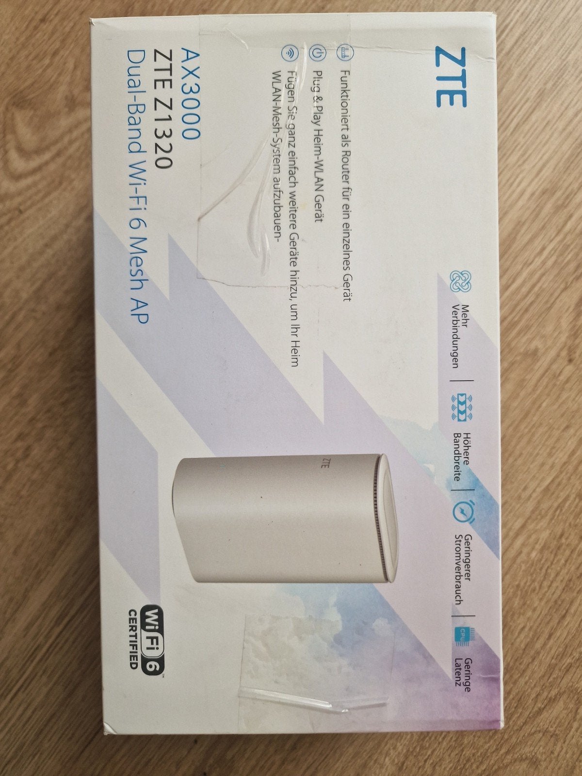 Nieuwe ZTE AX3000 Dual-Band Wi-Fi 6 Mesh AP Router, Ophalen of Verzenden, Nieuw, Router met modem, ZTE