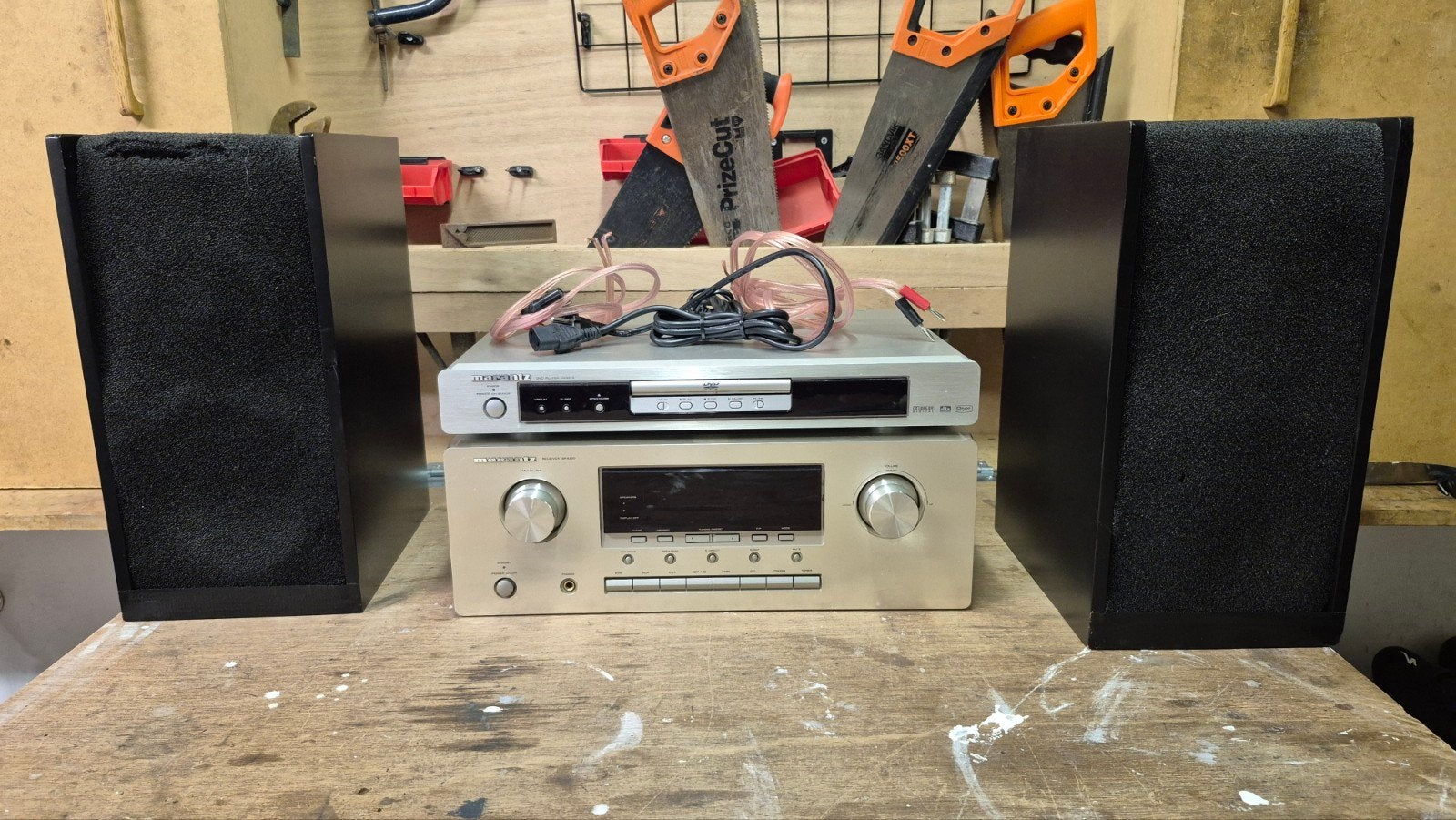 Marantz versterker en DVD speler + MC speakers, Audio, Tv en Foto, Stereo-sets, Ophalen of Verzenden, Speakers, Overige merken