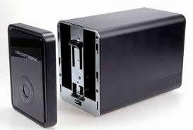 Conceptronic Mediastore Grabn'Go dual bay NAS, Computers en Software, NAS, Ophalen of Verzenden, Gebruikt