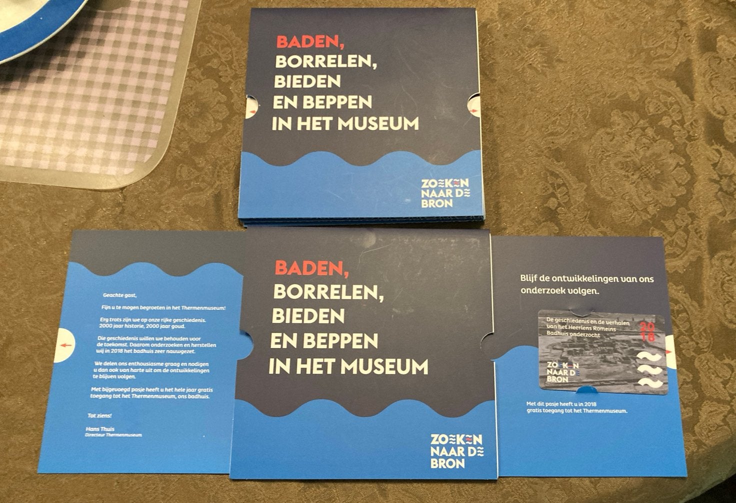 2018 museumpas museum pas voor thermenmuseum, Drie personen of meer, Ticket of Toegangskaart