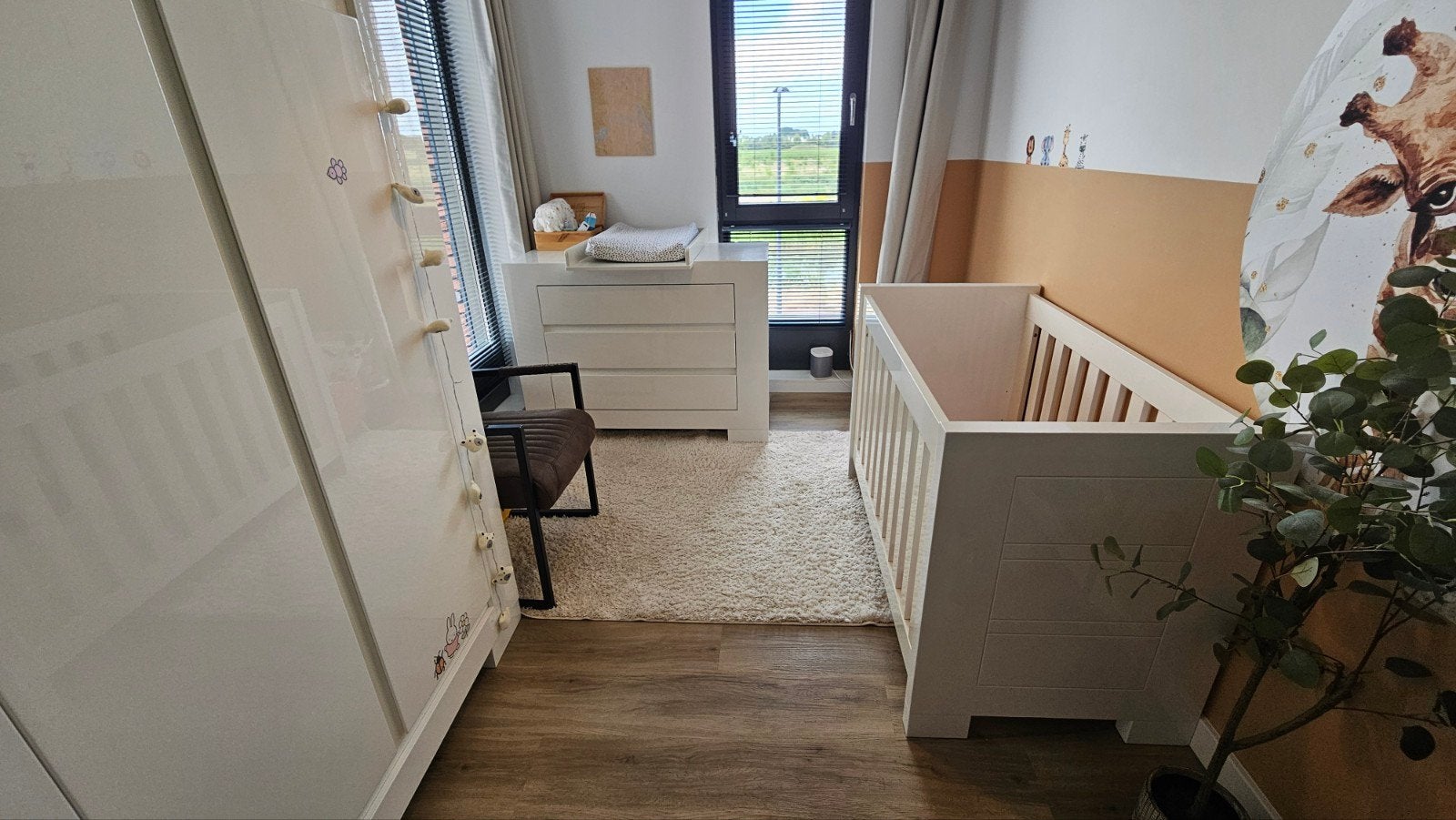 TWF babykamer Atlanta wit: ledikant, commode, kledingkast, Ophalen, Gebruikt, Jongetje of Meisje
