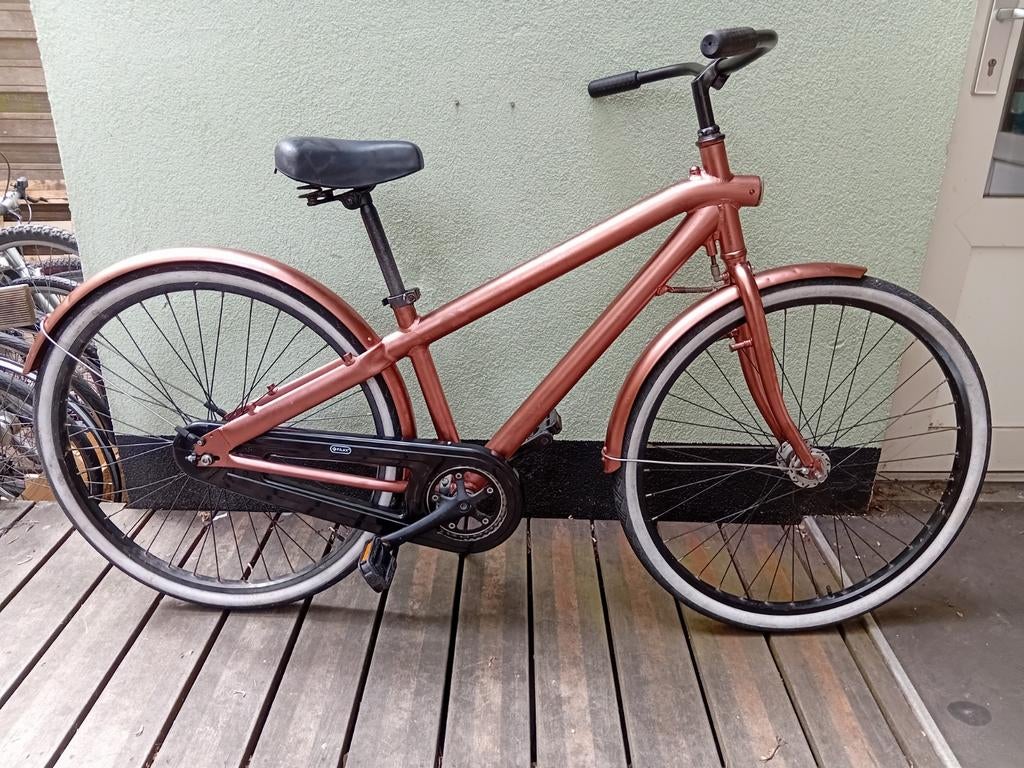 Mooie Van Moof fiets, Terugtraprem, 28" wielen met dynamo, Ophalen, Terugtraprem, Overige typen, Aluminium