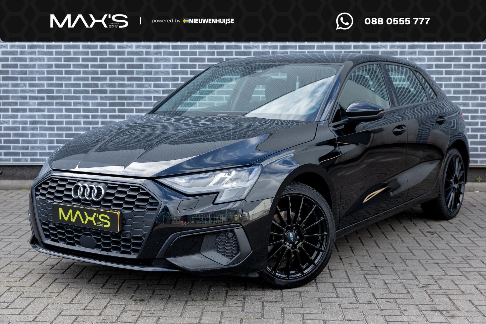 Audi A3 Sportback 30 TFSI S-Tronic Pro Line | Climate Contro, Auto's, Stof, Gebruikt, Zwart, Origineel Nederlands