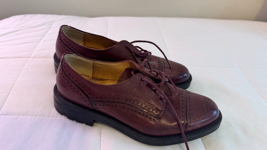 Lloyd leren brogues bordeaux maat 37, Ophalen, Lloyd, Overige typen, Gedragen