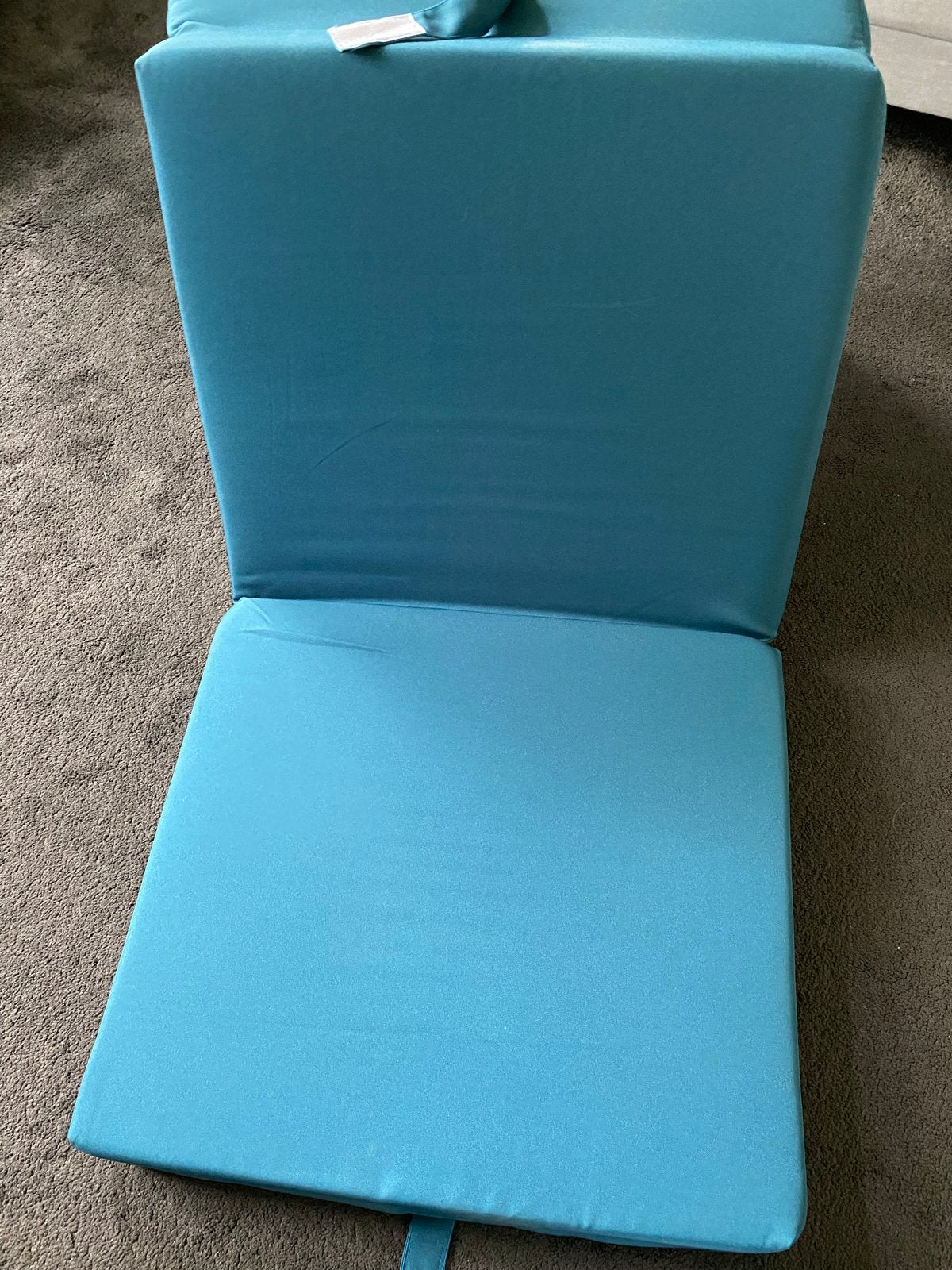 Leen Bakker opvouwbaar matras/stoel - Turquoise, Overige kleuren, Drie, Ophalen of Verzenden, Zo goed als nieuw