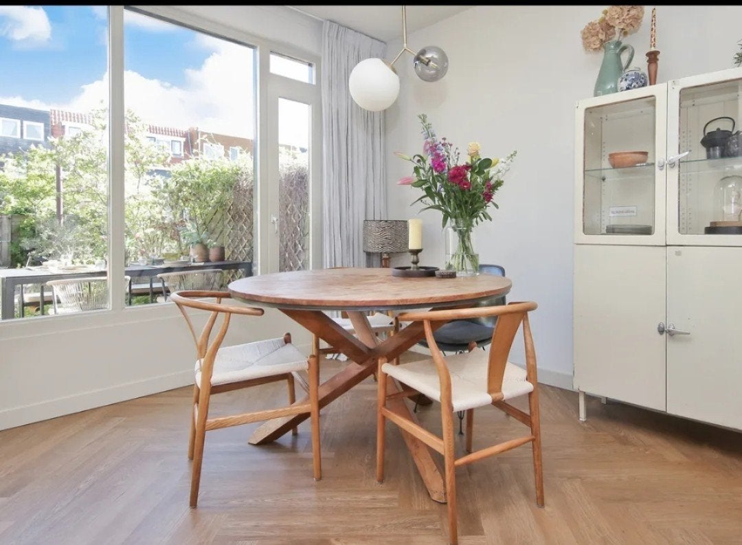Vintage Crème Apothekerskast met Vitrine en Opbergruimte, Ophalen, Gebruikt, 25 tot 50 cm, Glas