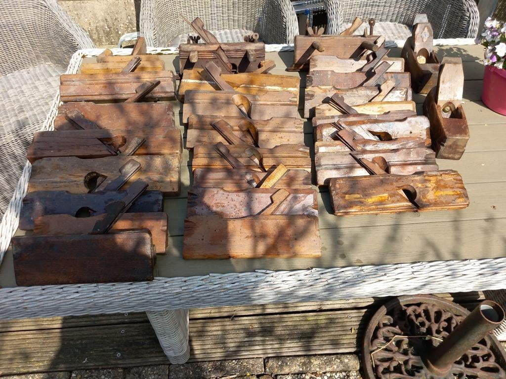 Oude houten schaven, Antiek en Kunst, Antiek | Gereedschap en Instrumenten, Ophalen of Verzenden