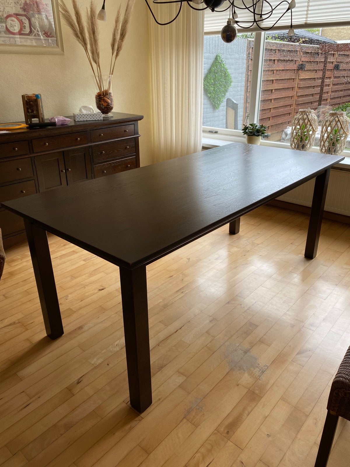 Prachtige eettafel. Koloniaal hout., Ophalen, Gebruikt, 50 tot 100 cm, 150 tot 200 cm