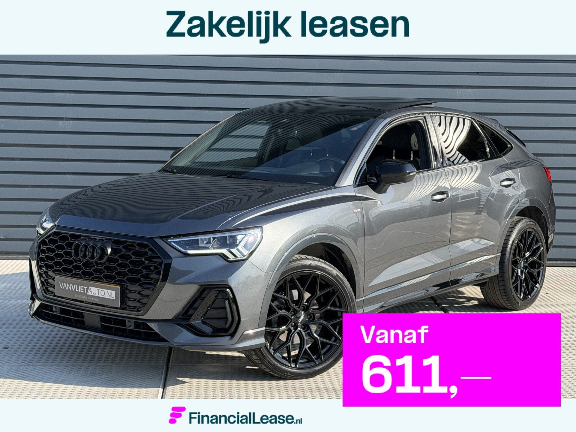 Audi Q3 Sportback 35 TFSI S Edition PANO DAK / 20 INCH / Cam, 15 km/l, 4 cilinders, Leder en Stof, Bedrijf