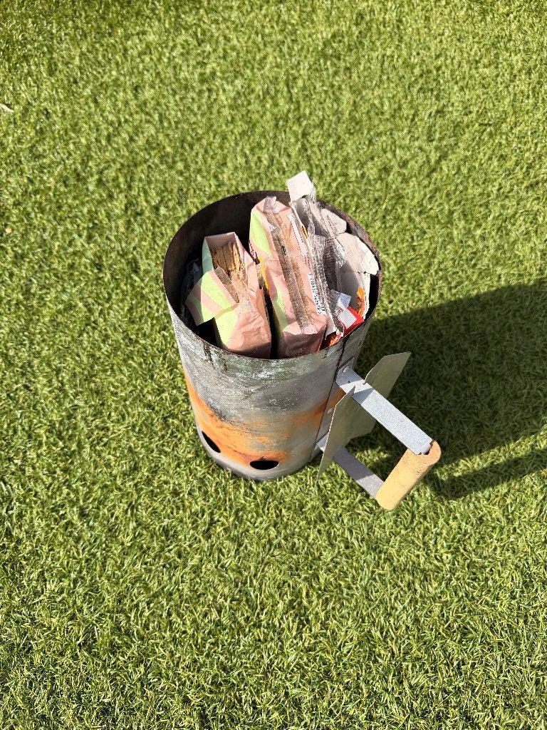 BBQ snelstarter met aanmaakblokjes, Ophalen, Gebruikt