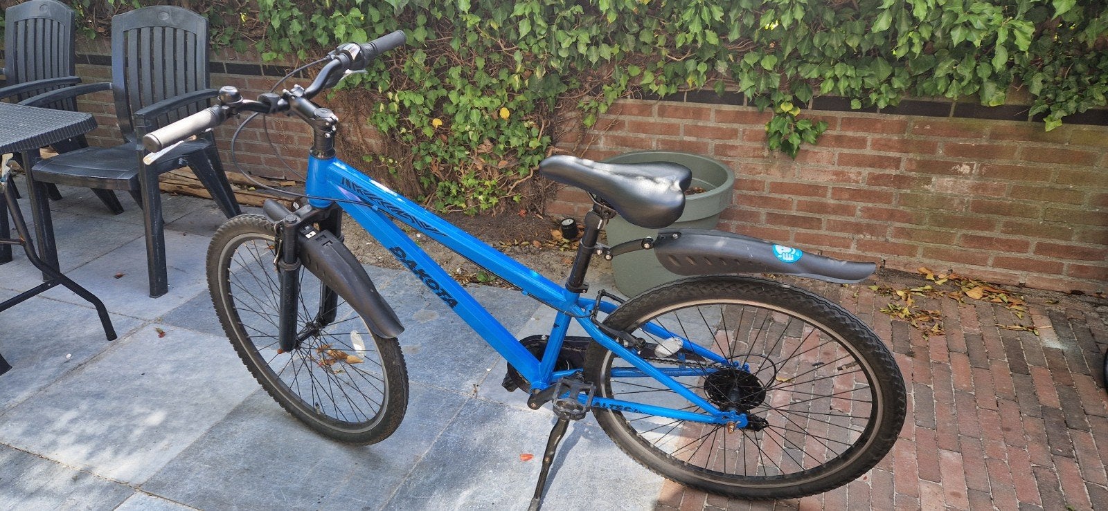 26 inch blauwe Dakota mountainbike - Gebruikt, Fietsen en Brommers, Fietsen | Heren | Herenfietsen, Gebruikt, Velgrem, Versnellingen